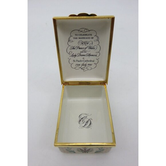 Halcyon Days Enamel Lady Diana and Prince of Wales Marriage Limited 420/1500 - Picture 6 of 10